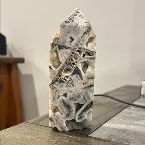 Natural Sphalerite Crystal Geode Tower